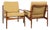 Midcentury Danish Easy Chairs in Teak attributed to Arne Vodder for Glostrup 1960s For Sale