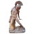 Italian Roman Warrior Sculpture in Red Travertine For Sale - Image 10 of 10