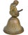 Early 20th Century Hand-Engraved Brass-Figurine Bell Accent For Sale - Image 4 of 9