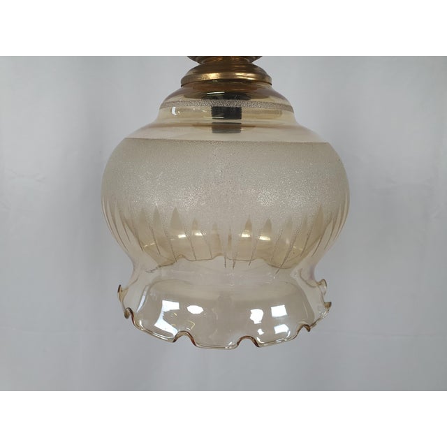 Pendant in Brass and Glass, 1970s For Sale - Image 18 of 18