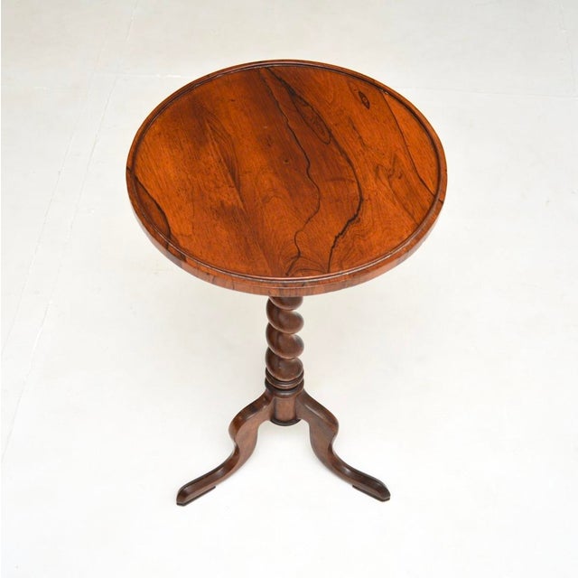 Victorian Barley Twist Occasional Side Table, 1840s For Sale - Image 3 of 7