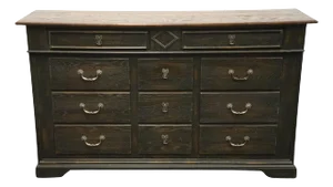 Lexington Furniture American Country West Collection Solid Oak Rustic Farmhouse 66" Triple Dresser 936-234