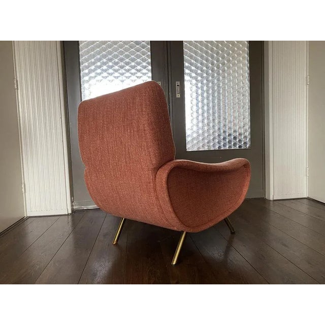Mid-Century Modern Mid-Century Early Edition Lady Chair with Wooden Frame by Arflex, 1950s For Sale - Image 3 of 13