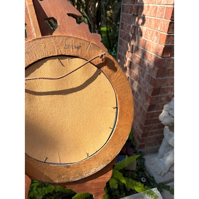 Antique Federal Convex Eagle Mirror Gold Gilt Americana Bullseye Wall Mirror For Sale - Image 10 of 11