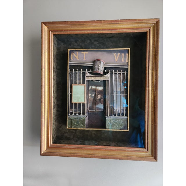 Contemporary "Old Paris". Outsider Art Shadow Boxes by Kevin Delaney, c. 2005 For Sale - Image 9 of 11
