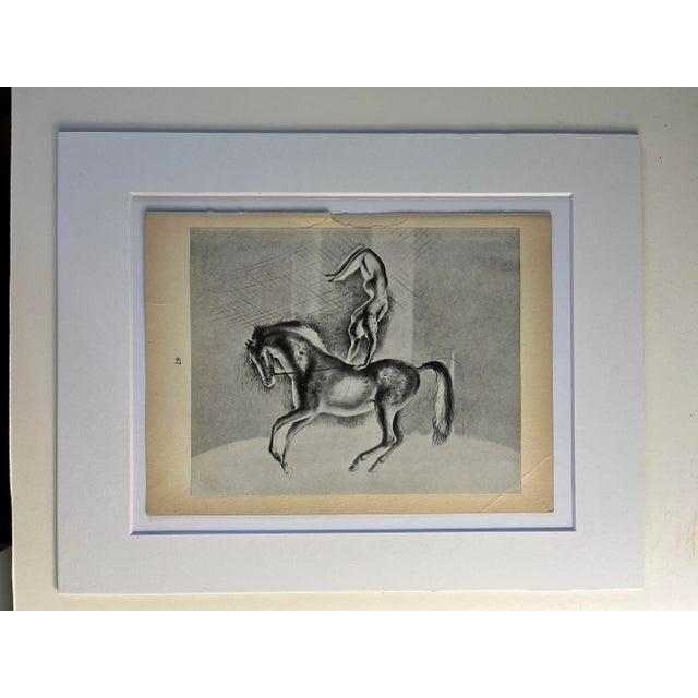 1942 Horse and Acrobat Print For Sale - Image 4 of 4