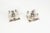 Beautiful and high-quality set of wall lamps by the German company Sische. Combination of heavy glass on a chrome holder....