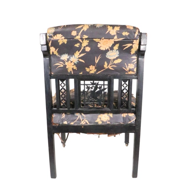 Ebonized Aesthetic Movement Side Chair For Sale - Image 9 of 15