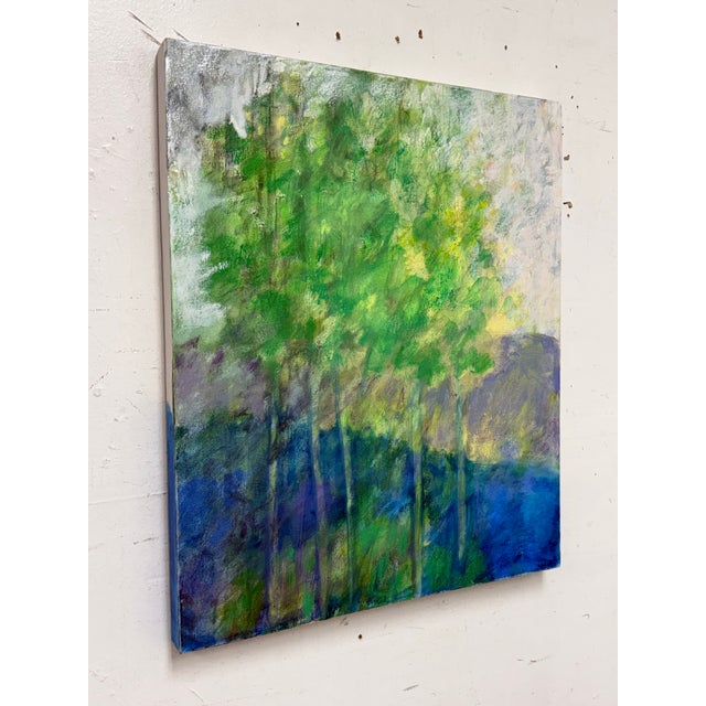 Transitional J. R. Spring Breeze Acrylic on Canvas Painting For Sale - Image 3 of 12