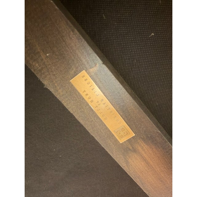 Tan Christian Liaigre Leather Bench – Modern Minimalist Design in Saddle‑Stitched Hide For Sale - Image 8 of 8