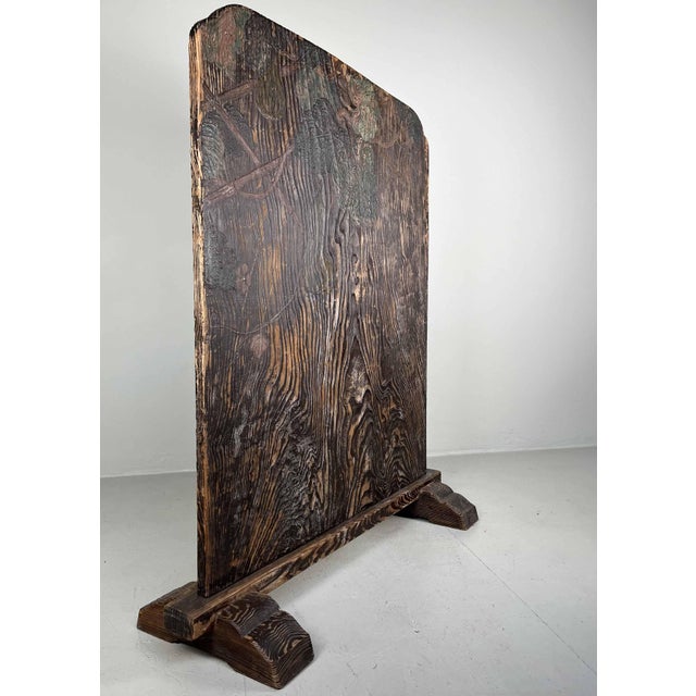 Tsuitate with Floral Decor, Meiji Era For Sale - Image 12 of 18