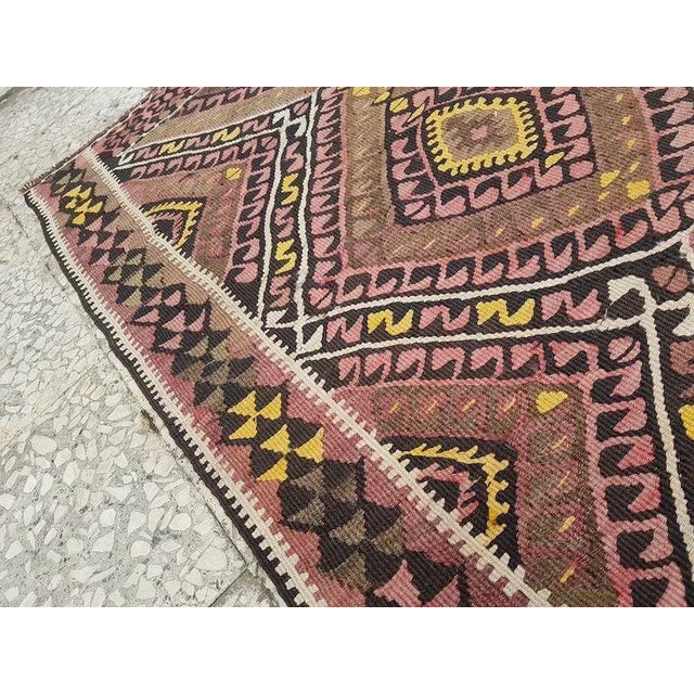 1960s Vintage Turkish Kilim Runner - 5′ × 14′11″ For Sale - Image 4 of 11
