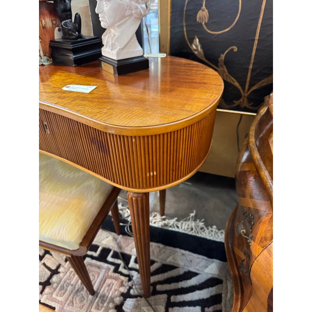 Mid Century Vanity Bench Attributed to Einar Dahl Sweden,(1900-1985) 1939 For Sale - Image 4 of 5