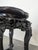Metal Side Table in Ironwood with Marble Top For Sale - Image 7 of 8