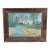 Unusual Folk Art Riverside Landscape Painting For Sale