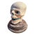 Vintage Hand Painted Skull Light Up Lamp Halloween Decor For Sale