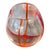 Glass 1990s Lsa International Polish Mouth-Blown Art Glass Vase in Red & Orange For Sale - Image 7 of 9