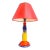 Ceramic Colored Totem Table Lamp, in Alessandro Mendini Style, 1980 For Sale