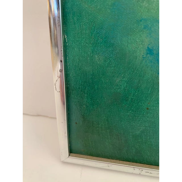 Textile Square Painting of Foxgloves by H Simpson For Sale - Image 7 of 11