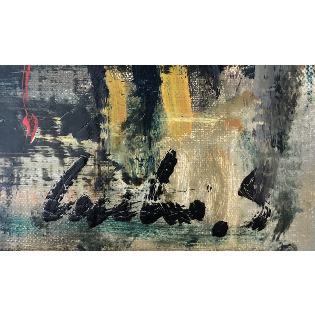 Modern Sergio Cecchi, Marché de Plainpalais, Genève, 1954, Oil on Canvas, Framed For Sale - Image 3 of 11