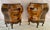 Italian Burled Wood Rococo Style Bombé Chests a Pair For Sale - Image 9 of 16