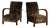 Deco Armchairs in Animalier Fabric, 1930s, Set of 2 For Sale