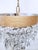 Brass Vintage Brass Crystal Waterfall Chandelier With Cascading Faceted Drops For Sale - Image 8 of 11