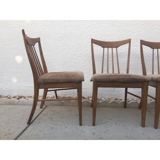 Mid Century Oak Dining Chairs - Set of 4 | Chairish