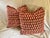 Beautiful pair of 20" square decorative pillows. Cowtan & Tout Manuel Canovas cotton blend fabric. Pattern is Kita, and...