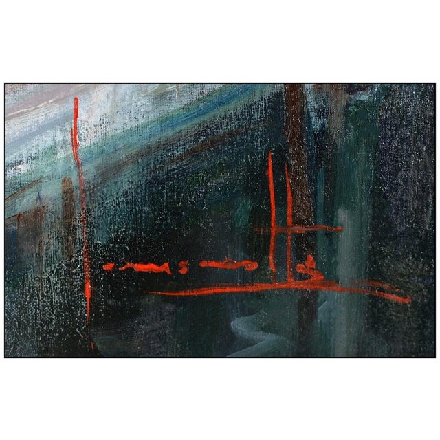 Impressionist Mid 20th Century Quiet Moment, Claudio Simonetti For Sale - Image 3 of 5