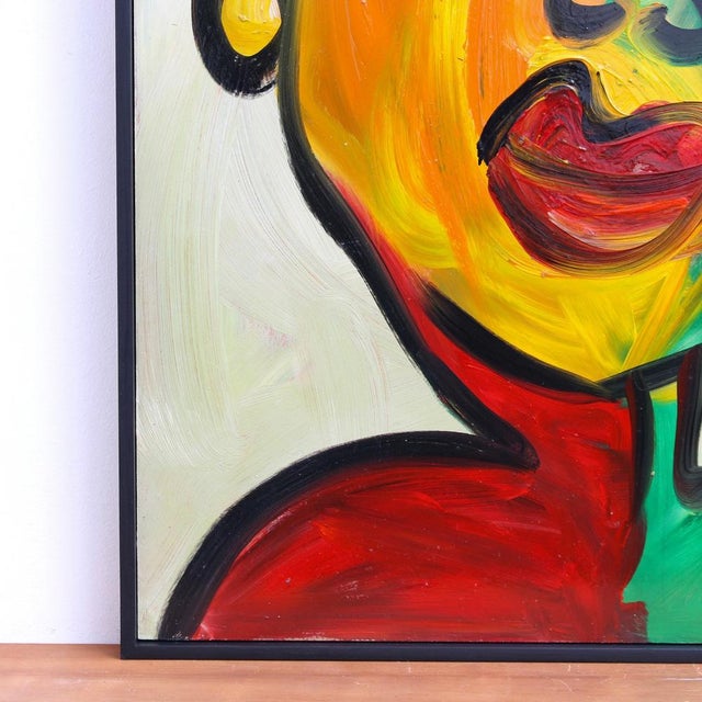 Peter Robert Keil, Portrait of a Woman with Short Hair, 1983, Oil on Board For Sale - Image 14 of 17