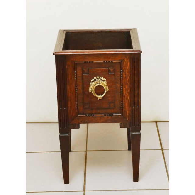 Wood Biedermeier Planter with Stand, 1830s For Sale - Image 7 of 7