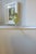 Mid-Century Modern Vintage Tole Leaf Lamp Finials, Pale Green & Patina Gold Italian , Pair For Sale - Image 3 of 4