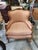 Meyer Gunther Martini Vintage Meyer Gunther Martini French-Style Bergère Chair in Blush Stripe For Sale - Image 4 of 10