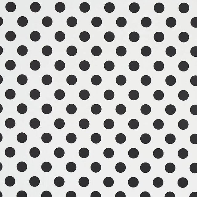 Sample - Schumacher X Cristina Buckley Lady Wallpaper in Black & White For Sale