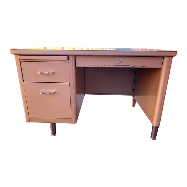 Vintage Steelcase Metal Executive Desk Chairish