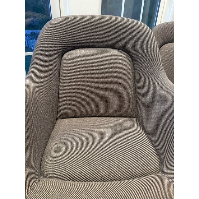 Black Vintage Mid-Century Executive Chairs Attributed to Max Pearson for Knoll - Set of 3 For Sale - Image 8 of 12
