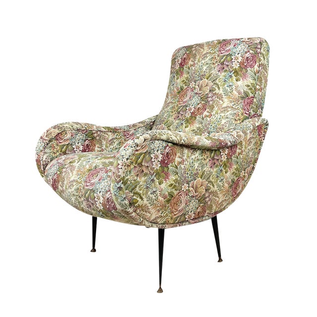 Mid-Century Modern Lady Armchair attributed to Marco Zanuso, Italy, 1960s For Sale