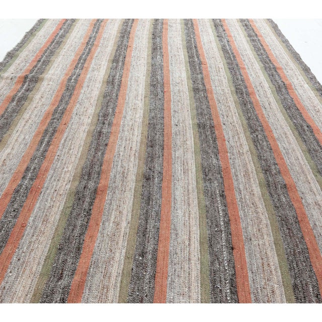 Doris Leslie Blau Vintage Persian Kilim Rug For Sale - Image 4 of 8