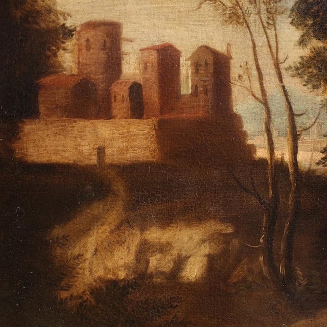 Spanish Artist, Jesus and the Samaritan Woman at the Well, 1680, Oil on Canvas For Sale - Image 7 of 13