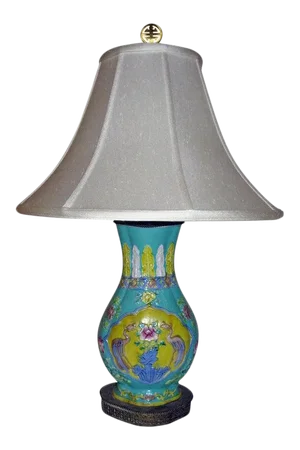 19th Century Chinese Export Royal Crane Vase Table Lamp