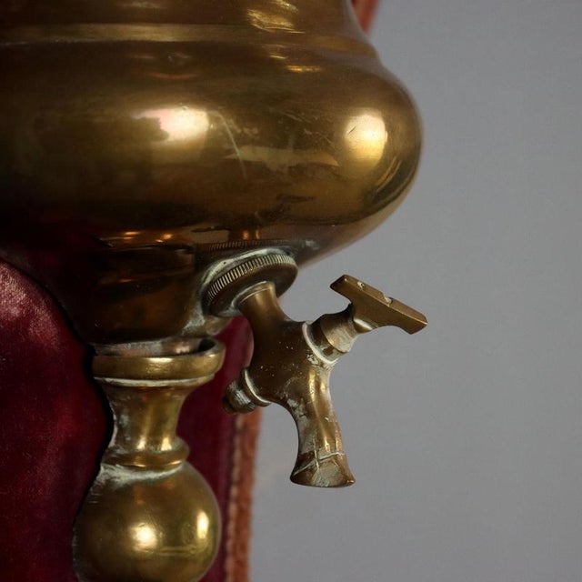 Metal Vintage Brass Wall Fountain For Sale - Image 7 of 8