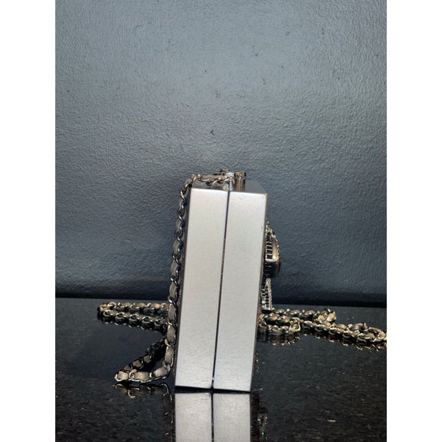 American Chanel Pewter Swarovski Crossed Pistols--Limited Edition Paris-Dallas Runway For Sale - Image 3 of 12
