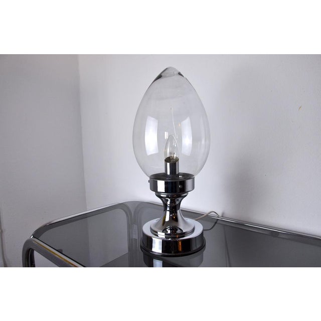 Murano Glass Membrane Table Lamp, Italy, 1960s For Sale - Image 9 of 10