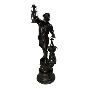 Large Late 19th Century French Statue of Fisherman Ship Captain
