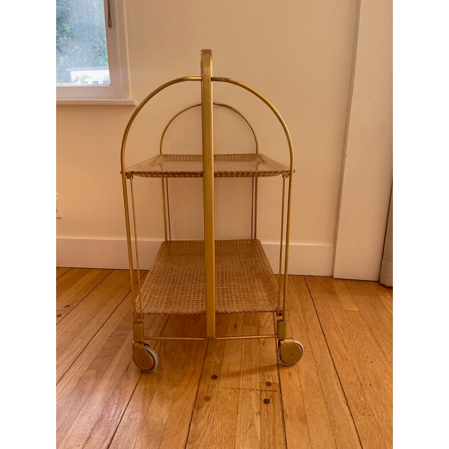 1960s French Folding Tea or Bar Cart For Sale - Image 4 of 9