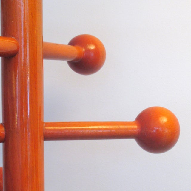 Italian Wooden Coat Rack by Vico Magistretti, 1970s For Sale - Image 6 of 8