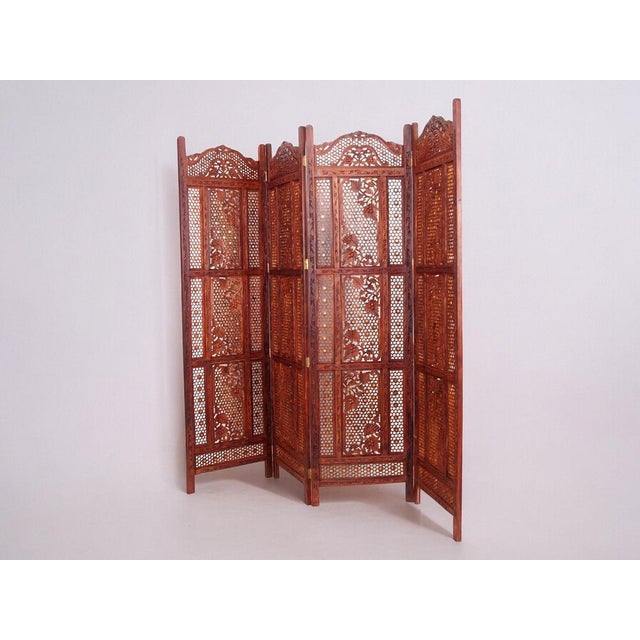 2000 - 2009 Vintage Double-Sided Room Divider in Teak, 2000s For Sale - Image 5 of 16