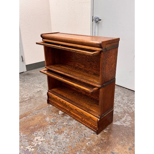 Globe-Wernicke Two Stack Barrister Bookcase, Circa 1930's For Sale In San Francisco - Image 6 of 12