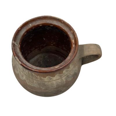 Early 20th Century Antique Hungarian Glazed Terracotta Vessel For Sale - Image 5 of 5